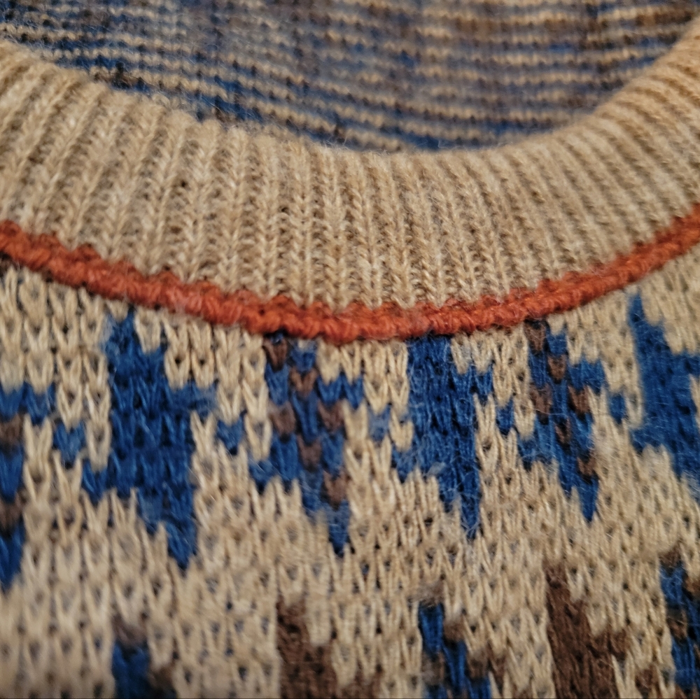 Sweater vest, houndstooth, men, no tag, vintage